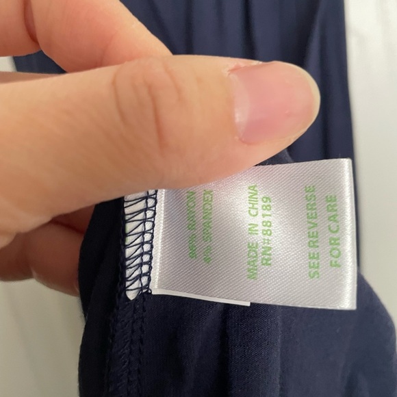 Lilly Pulitzer Navy Blue Strapless Maxi  Dress - Picture 5 of 6